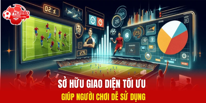 Sở hữu giao diện tối ưu giúp người chơi dễ sử dụng